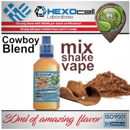 mix shake vape - natura 30/60 ml cowboy blend